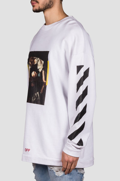 Narciso S/S Crewneck White All Over - cooder