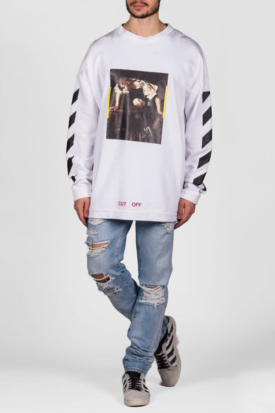 Narciso S/S Crewneck White All Over - cooder