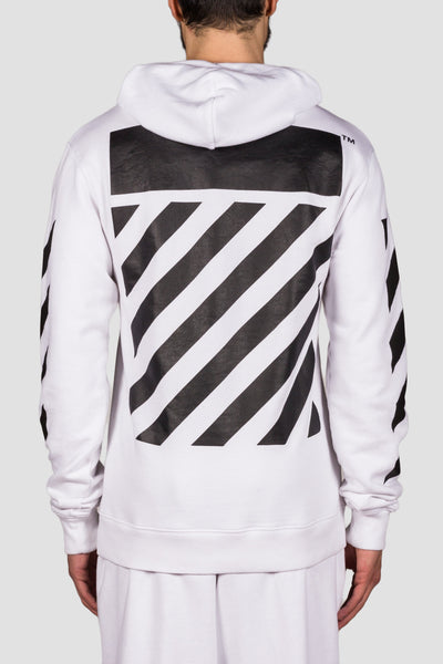 7 Opere Hoodie White All Over - cooder
