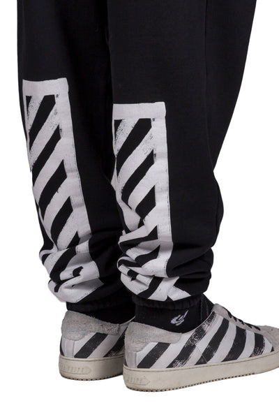 Brushed Diagonals Pants Black - cooder