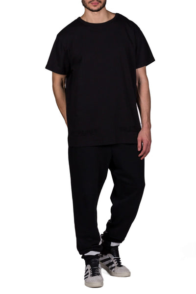 Brushed Diagonals Pants Black - cooder