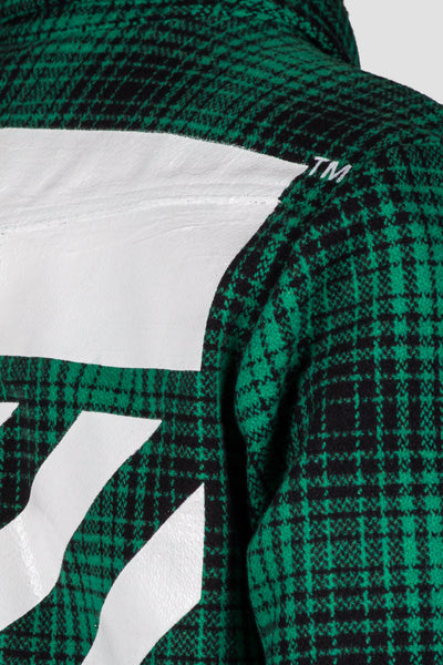 Tartan Shirt Green/Black Diag All Over W - cooder