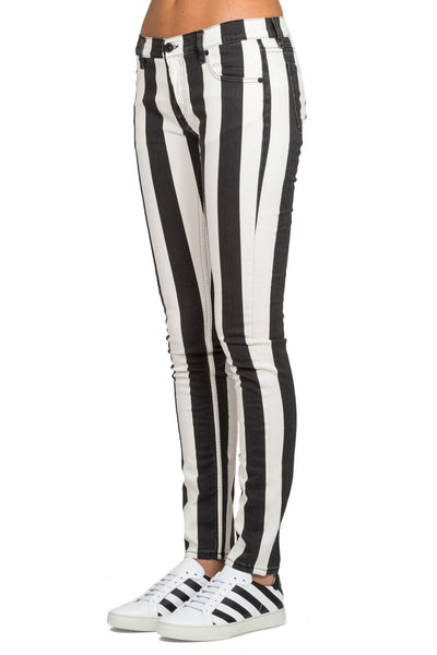 Striped Skinny 5 Pockets Jeans - cooder