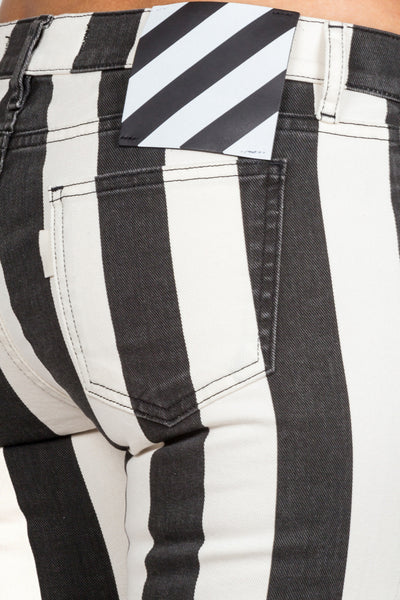 Striped Skinny 5 Pockets Jeans - cooder