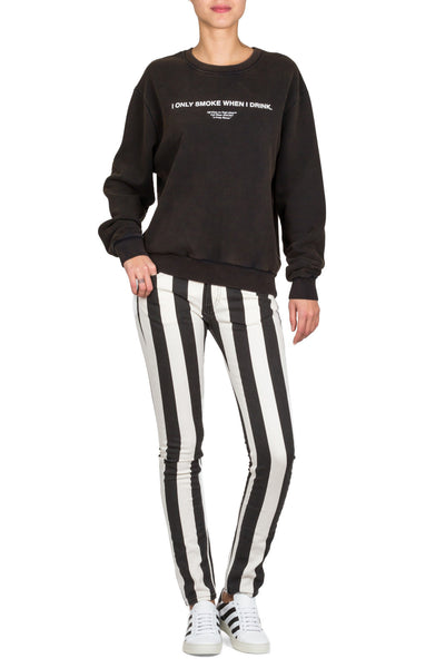 Striped Skinny 5 Pockets Jeans - cooder