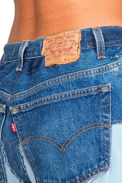 Inlay Velvet Patch 5 Pockets Jeans - cooder