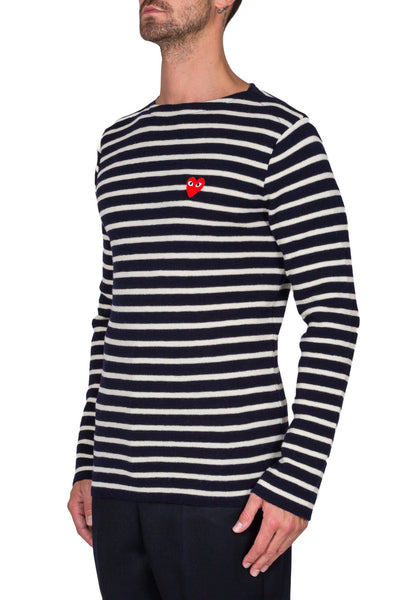 Striped Pullover Red Heart - cooder