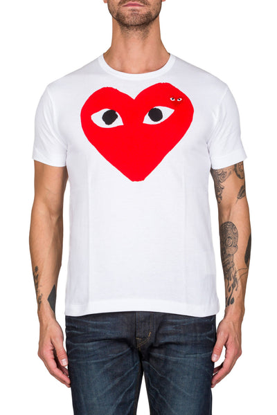 Heart Print T-Shirt - cooder