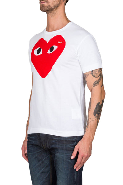 Heart Print T-Shirt - cooder