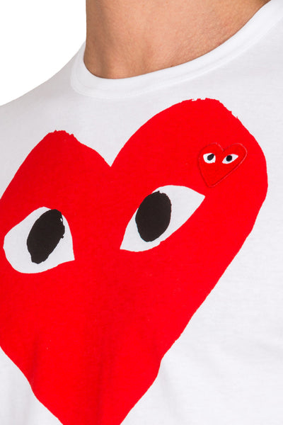 Heart Print T-Shirt - cooder
