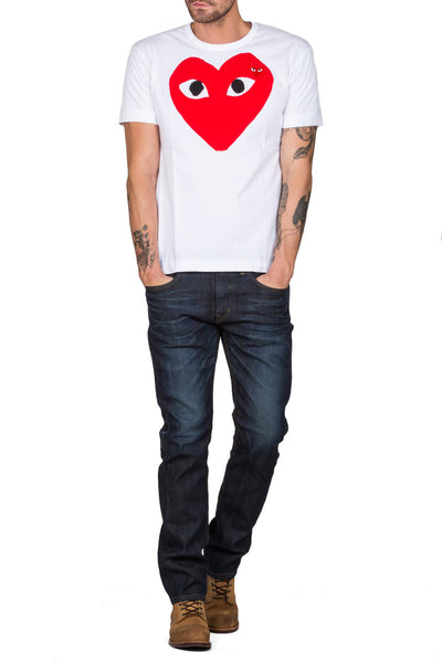 Heart Print T-Shirt - cooder