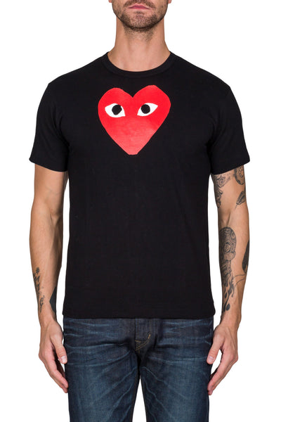 Heart Print T-Shirt - cooder