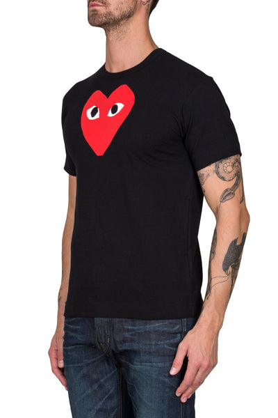 Heart Print T-Shirt - cooder