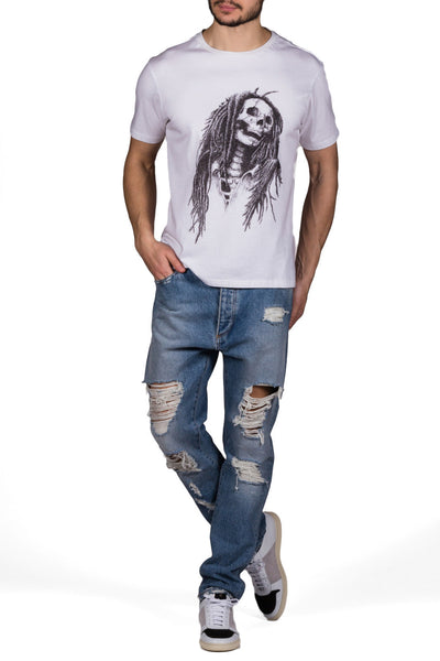 Rasta Skull T-Shirt - cooder