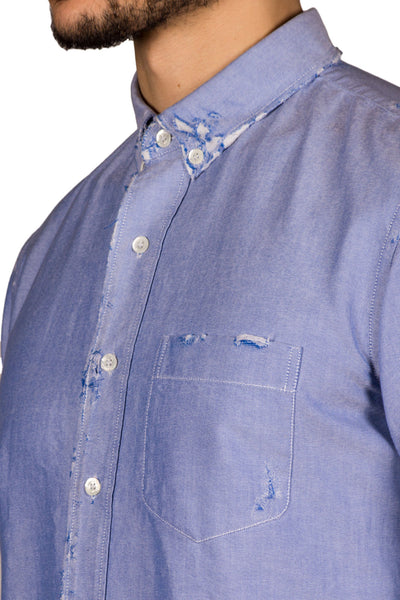 Ripped Oxford Shirt - cooder