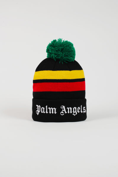 Multicolor Logo Striped Beanie - cooder