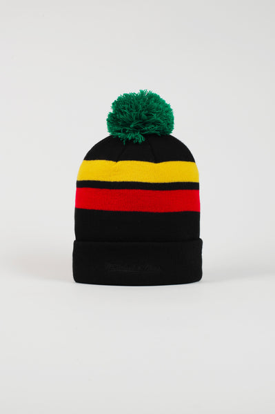 Multicolor Logo Striped Beanie - cooder