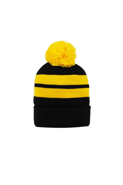 Logo Striped Beanie - cooder