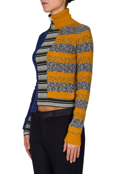 Patchwork Knit Swater - cooder