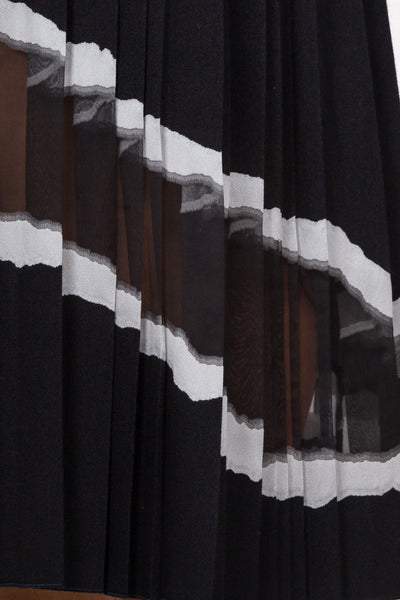 Pleated Rip To Reveal Skirt - cooder