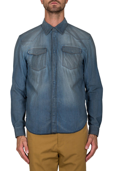 Distressed Effect Shirt - cooder