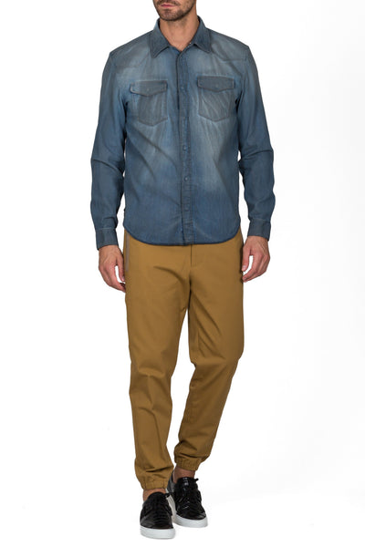 Distressed Effect Shirt - cooder