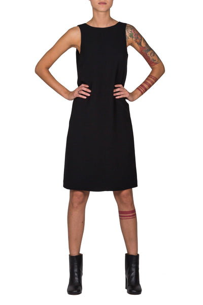 Open Back Shift Dress - cooder