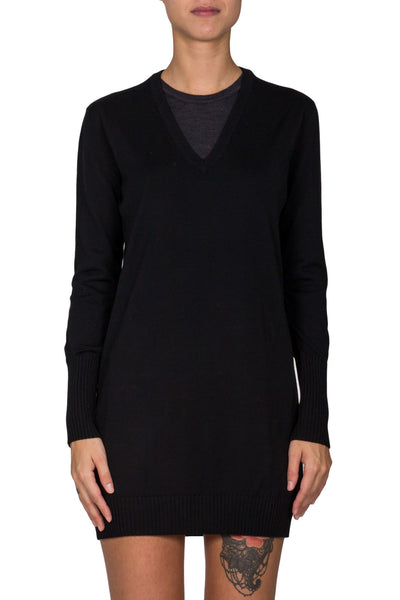 Layered Effect Knit Dress - cooder