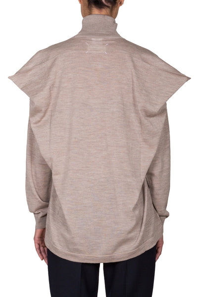 Draped Back Roll Neck Jumper - cooder