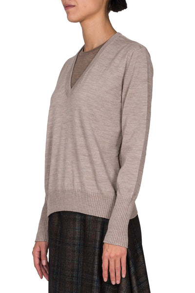 Layered Effect Sweater - cooder
