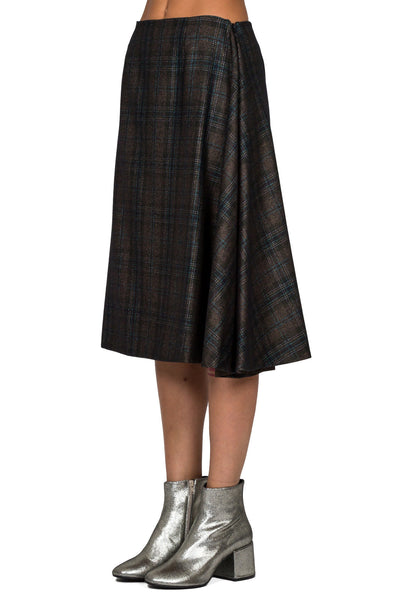 Asymmetric Tweed Skirt - cooder