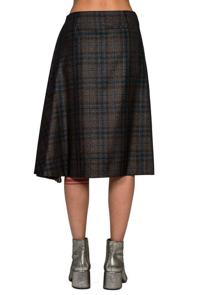 Asymmetric Tweed Skirt - cooder