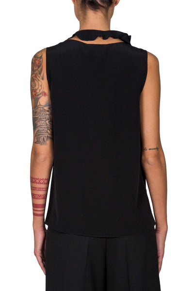 Cut Out Detail Ruffle Blouse - cooder