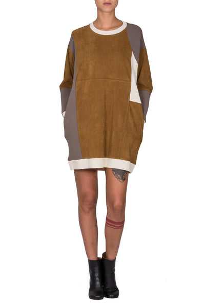 Patchwork Jersey Dress - cooder