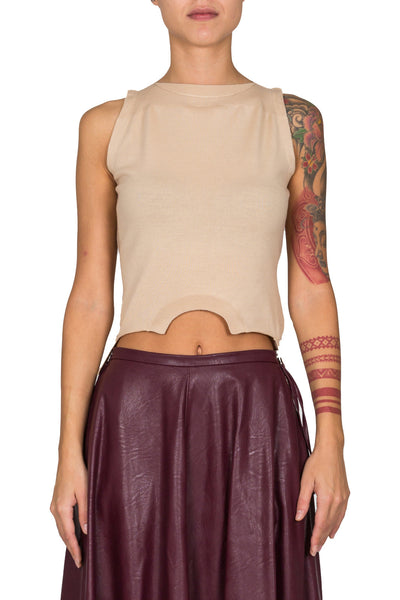 Front Tie Knitted Top - cooder
