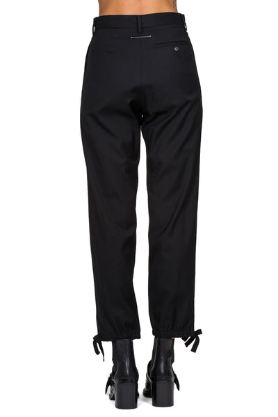 Elastic Hem Straight Trousers - cooder