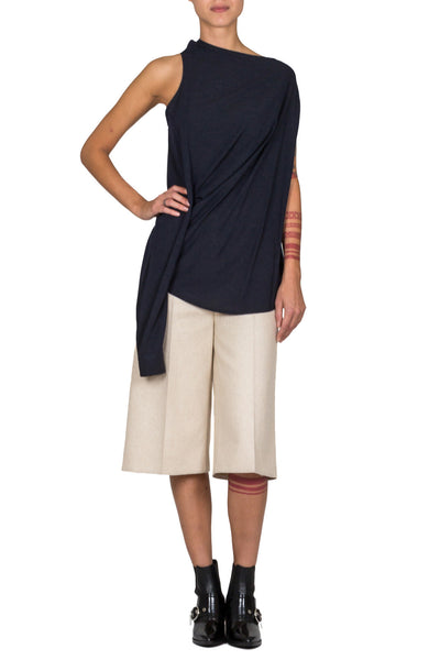 Cropped Wide Leg Trousers - cooder